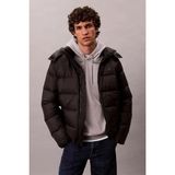 Calvin Klein Jeans Uzun Kollu Çıkarılabilir Kapüşonlu Şişme Erkek Mont LV04RC518G-UB1