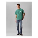 Calvin Klein Jeans Yeşil Erkek T-Shirt LV04RF294GVFL Yeşil T-Shirt