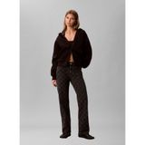 Calvin Klein Jeans Yüksek Bel Düz Paça Straight Denim Pantolon, 26, 5003342865, Siyah, Kadın