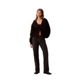 Calvin Klein Jeans Yüksek Bel Düz Paça Straight Denim Pantolon, 28, 5003342865, Siyah, Kadın