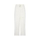 Calvin Klein Jeans Yüksek Bel Standart Pantolon Cotton Seamed Pant, 36, 5003342900, Beyaz, Kadın