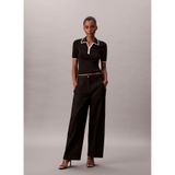 Calvin Klein Jeans Yüksek Bel Straight Pantolon, S, 5003297917, Siyah, Kadın