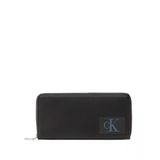Calvin Klein K60K610350 Black Sculpted Zip Around Kadın Cüzdanı