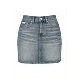 Calvin Klein Kadın 90's Basset Blue Mini Etek - Mavi - 30