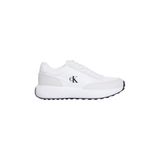 Calvin Klein Kadın Athleisure Runner Spor Ayakkabı, Parlak Beyaz/Siyah, 37 EU