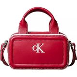 Calvin Klein Kadın Ayarlanabilir Askılı Ck Logo Detaylı Fermuarlı Kırmızı Omuz Çantası LV04F1257G-XLL