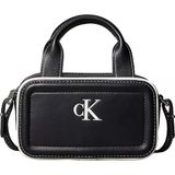 Calvin Klein Kadın Ayarlanabilir Askılı Ck Logo Detaylı Fermuarlı Siyah Omuz Çantası LV04F1257G-UB1