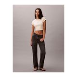 Calvin Klein Kadın Baby Rib Örgü Monologo Grafik Detaylı T-shirt