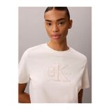 Calvin Klein Kadın Baby Terry Hero Monologo Detaylı T-shirt