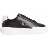 Calvin Klein Kadın Bağcıklı Rahat Taban Logo Detaylı Deri Günlük Siyah Sneaker YW0YW01947-06W