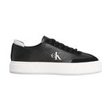 Calvin Klein Kadın Basket Cups Laceup Deri Sneaker - Siyah