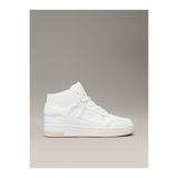 Calvin Klein Kadın Basket Cupsole Mid Sneaker, Beyaz, 37 Beden