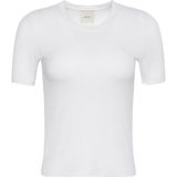 Calvin Klein Kadın Beyaz Calvin Klein A- Modal Rib Tee Essential Kadın Beyaz T-Shirt - 001-Beyaz