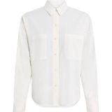 Calvin Klein Kadın Beyaz Calvin Klein Cotton Voıle Ls Shır Kadın Beyaz Gömlek - 001 - Beyaz - 34