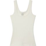 Calvin Klein Kadın Beyaz Calvin Klein Sl Varıgated Rıb Nan Beyaz Kadın Fitilli Pamuklu Askılı Bluz - 2XS - 001-Beyaz