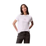 Calvin Klein Kadın Beyaz Grafikli Tişört