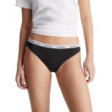 Calvin Klein Kadın Bikini Külotu, 3'lü Set, Siyah-Beyaz-Gri, XL Beden
