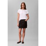 Calvin Klein Kadın Bisiklet Yaka T-Shirt Beyaz