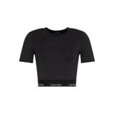 Calvin Klein Kadın Bisiklet Yaka T-Shirt, Siyah, L Beden