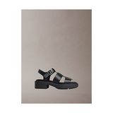 Calvin Klein Kadın Chunky Fisherm Deri Sandalet - Siyah