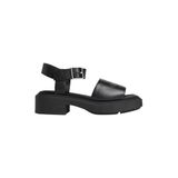 Calvin Klein Kadın Chunky Sandal Siyah Deri Sandalet, 39, PR-HW0HW031310GJ0238200048, SİYAH