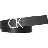 Calvin Klein Kadın CK ADJ.LOGO BELT 3.5CM Kemer BLACK 75