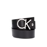 Calvin Klein Kadın CK ADJ.LOGO BELT 3.5CM Kemer BLACK 85
