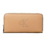 Calvin Klein Kadın Ck Desenli Kart Bölmeli Deri Kahverengi Cüzdan LV04F1077G-RAJ
