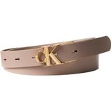 Calvin Klein Kadın Ck Facet Pebble 25Mm Kemer,Kahverengi 85 Cm