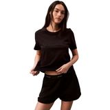 Calvin Klein Kadın CLASSIC 2 TEE Shirt Black L