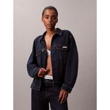 Calvin Klein Kadın Classic Trucker Denim Ceket,Mavi M