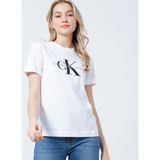 Calvin Klein Kadın Core Monologo Regular T-Shirt - Beyaz