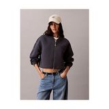 Calvin Klein Kadın Crop Sporty Scuba Bomber Ceket - Lacivert