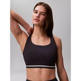 Calvin Klein Kadın Dar Kalıp Logo Detaylı Elastik Bel Bantlı Crop Lacivert Sporcu Sütyeni LVGWS6K346-CCI - M