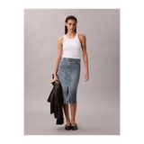 Calvin Klein Kadın Denim Zip Front Etek