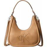 Calvin Klein Kadın Deri Kısa Kulp Fermuar Kapama Ck Logo Desenli Kahverengi1 Çanta LV04F3561G-RAJ