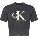 Calvin Klein Kadın Gri Calvin Klein Chunky Cotton Graphıc Vest Kadın Gri T-Shirt - 0-Gri