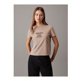 Calvin Klein Kadın Gri Kısa Kollu Tişört