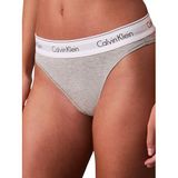 Calvin Klein Kadın High Leg Tanga Grey Heather XL