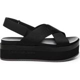 Calvin Klein Kadın Jeans Cancun Siyah Sandalet - 010-Siyah
