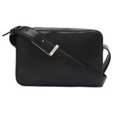 Calvin Klein Kadın kabartmalı Logo kamera çantası Zip ile, Siyah (Ck Siyah), One Size