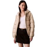 Calvin Klein Kadın Kapüşonlu Shine Puf Ceket, M