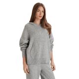 Calvin Klein Kadın Kapüşonlu Sweatshirt, Gri, M Beden