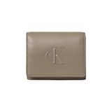 Calvin Klein Kadın Kart ve Nakit Bölmeli Fermuarlı Ve Çıtçıt Kapama Deri Kahverengi Cüzdan LV04F1047G-VFU