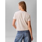 Calvin Klein Kadın / Kız Bej Calvin Klein A - Ss Classıc 20S J, P4P Bej Kadın T-Shirt - 2XS