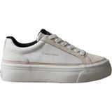 Calvin Klein Kadın / Kız Bej Calvin Klein Vulc Flatf Laceup Ny, 01W Bej Kadın Spor Ayakkabı