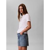 Calvin Klein Kadın / Kız Beyaz Calvin Klein Ss Classıc Handwrıtı, Yaf Beyaz Kadın T-Shirt