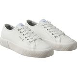 Calvin Klein Kadın / Kız Beyaz Calvin Klein Vulc Lace Up Low Lth, 0k4 Beyaz Kadın Spor Ayakkabı