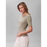 Calvin Klein Kadın / Kız Yeşil Calvin Klein Hs Varıgated Rıb Nan, Pez Yeşil Kadın T-Shirt - XL