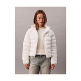 Calvin Klein Kadın Lightweight Quilted Mont - XS - Beyaz